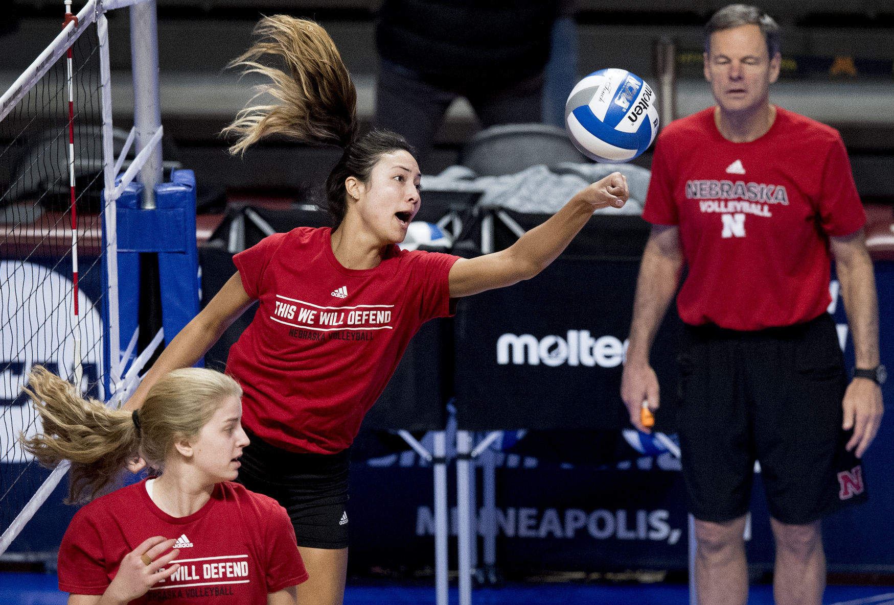 Nebraska Volleyball Practice in Minneapolis, 12.06